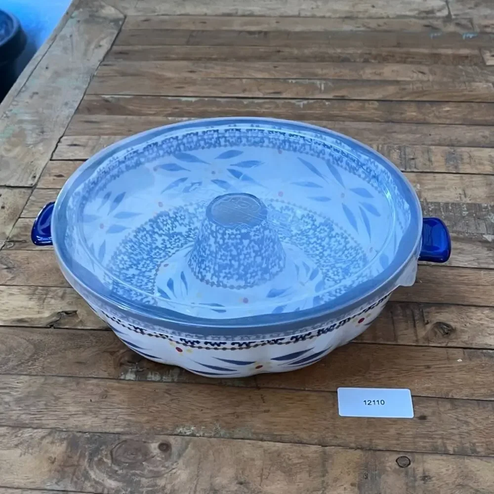 Temp-Tations Old World Ceramic Bundt Cake Pan 10.5